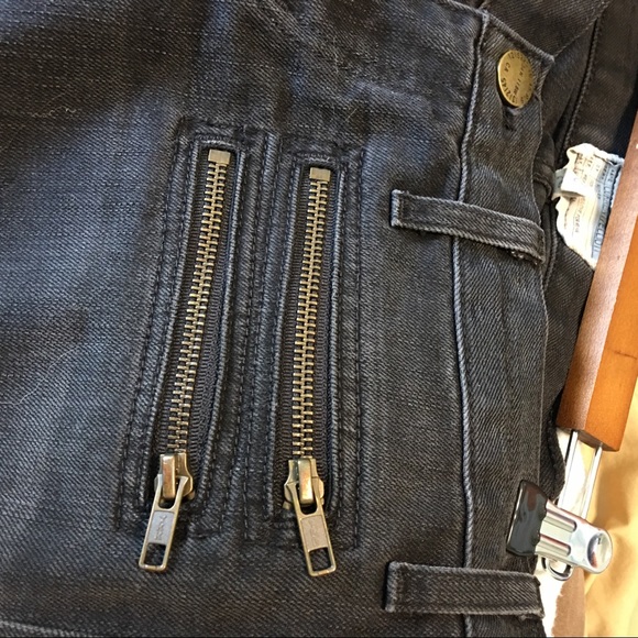 Current/Elliott black multi zip skinny jeans sz 28 - Picture 5 of 8